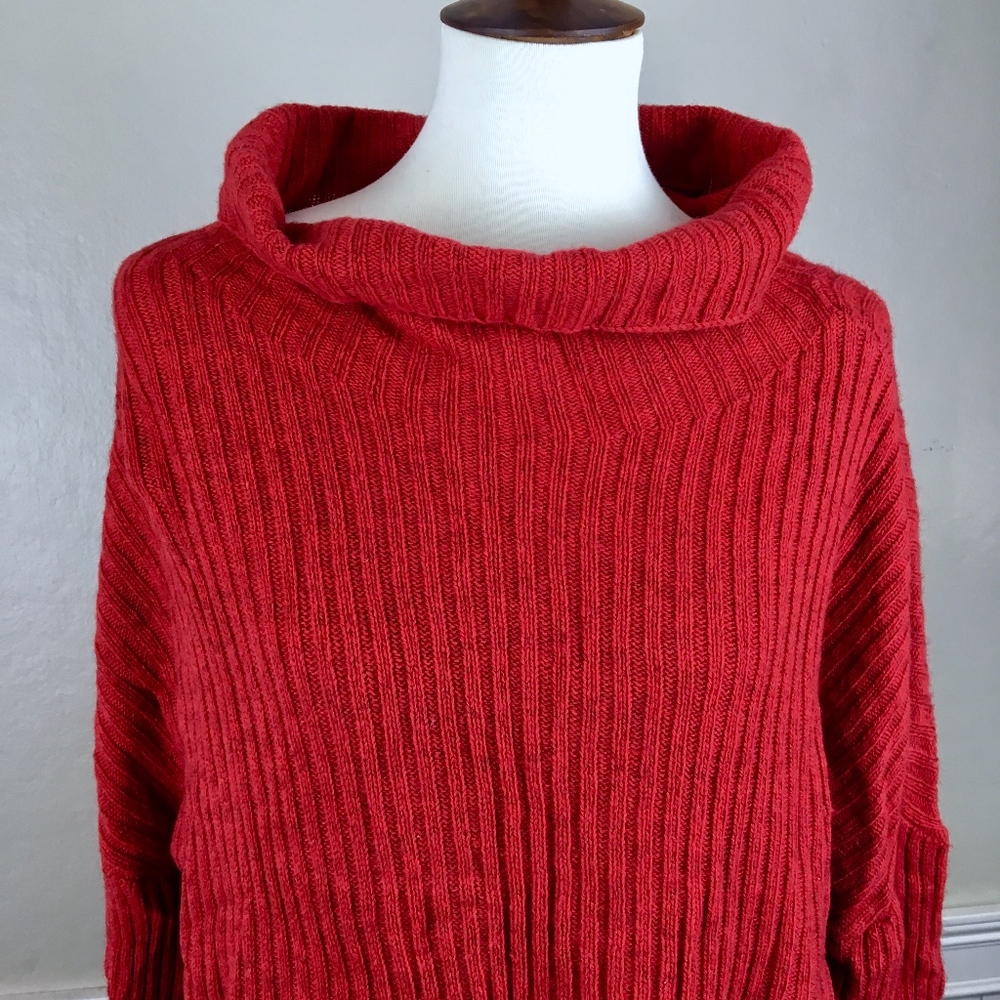 EILEEN FISHER Yak Sweater Red Size Small - Picture 2 of 8